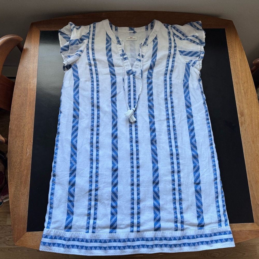 Vineyard Vines 100% cotton striped dress XL